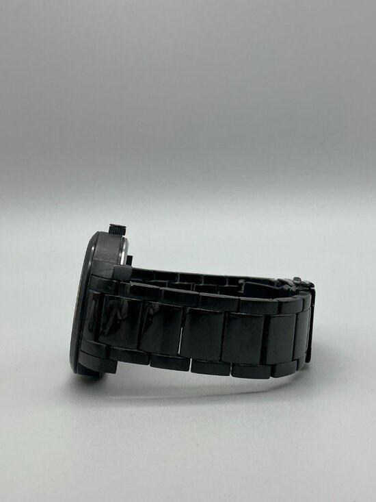 MVMT Classic Black Gold Watch Women 38mm Stainless Date New Battery 7.25\